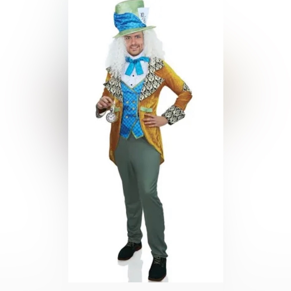 Classic Mad Hatter Costume. Leg Avenue. Men’s Large. Like New!